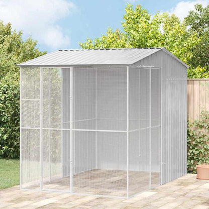 Gabbia per uccelli Grigio 215 x 310 x 247 cm Acciaio zincato
