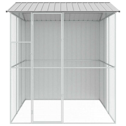 Gabbia per uccelli Grigio 215 x 310 x 247 cm Acciaio zincato