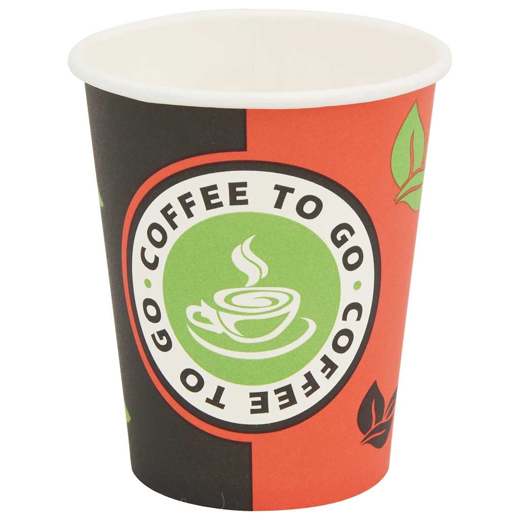 Tazze da CaffÃ¨ in Carta con Coperchi 1000 pz 8oz 240 ml
