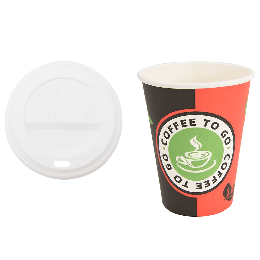 Tazze da CaffÃƒÂ¨ in Carta con Coperchi 1000 pz 4oz 100 ml