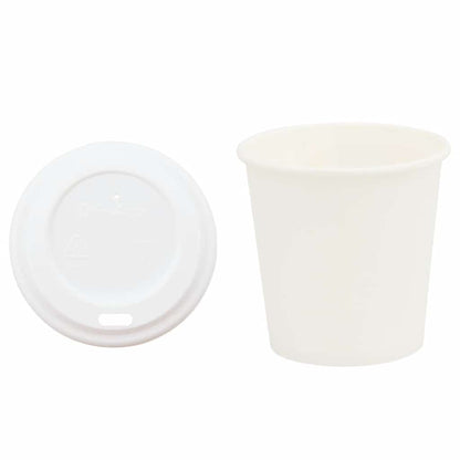 Tazze da CaffÃƒÂ¨ in Carta con Coperchi 1000 pz 4oz 100 ml