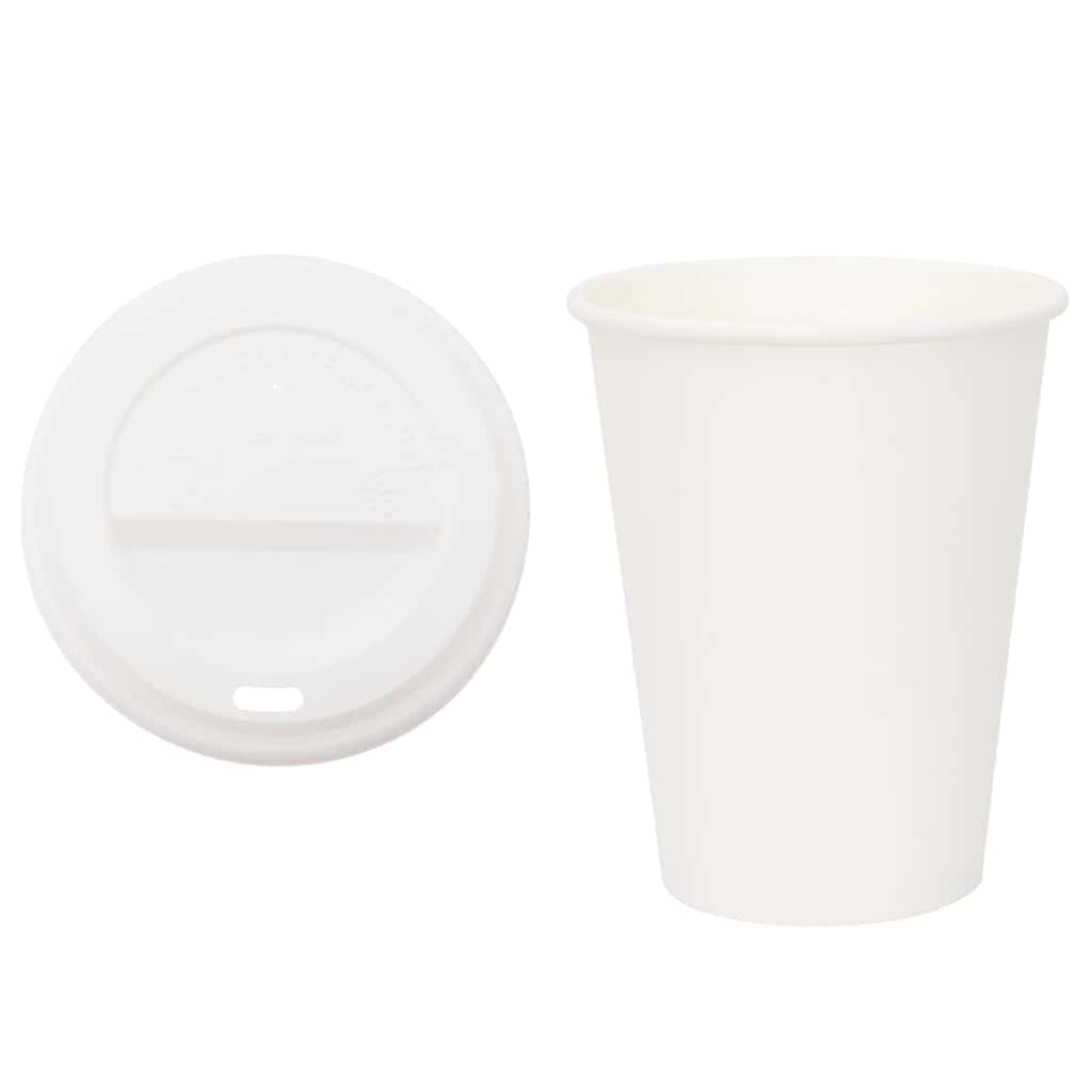Tazze da CaffÃƒÂ¨ in Carta con Coperchi 1000 pz 12oz 300 ml