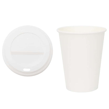 Tazze da CaffÃƒÂ¨ in Carta con Coperchi 1000 pz 12oz 300 ml