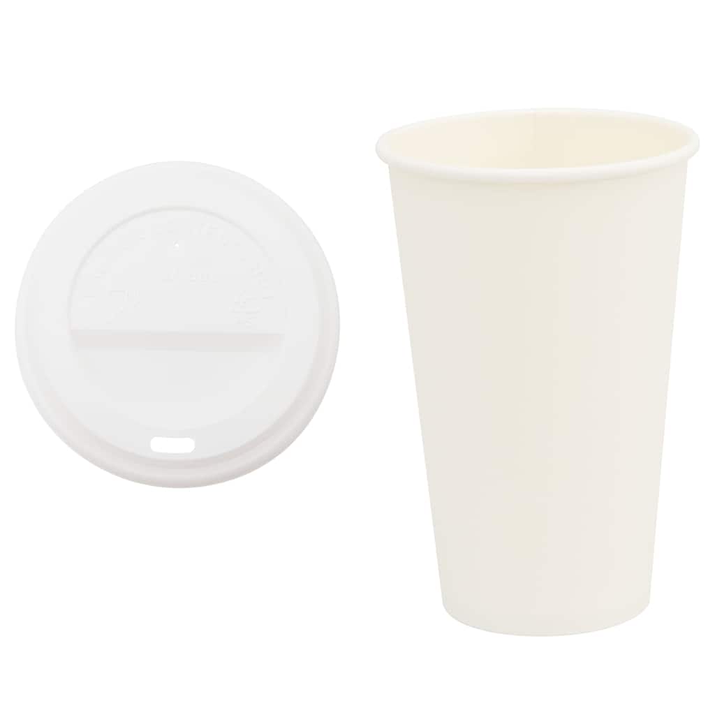 Tazze da CaffÃƒÂ¨ in Carta con Coperchi 1000 pz 16oz 400 ml