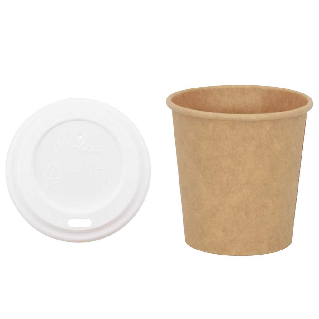 Tazze da CaffÃƒÂ¨ in Carta con Coperchi 1000 pz 4oz 100 ml