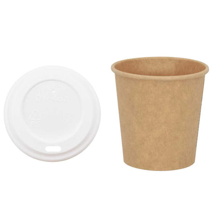 Tazze da CaffÃƒÂ¨ in Carta con Coperchi 1000 pz 4oz 100 ml