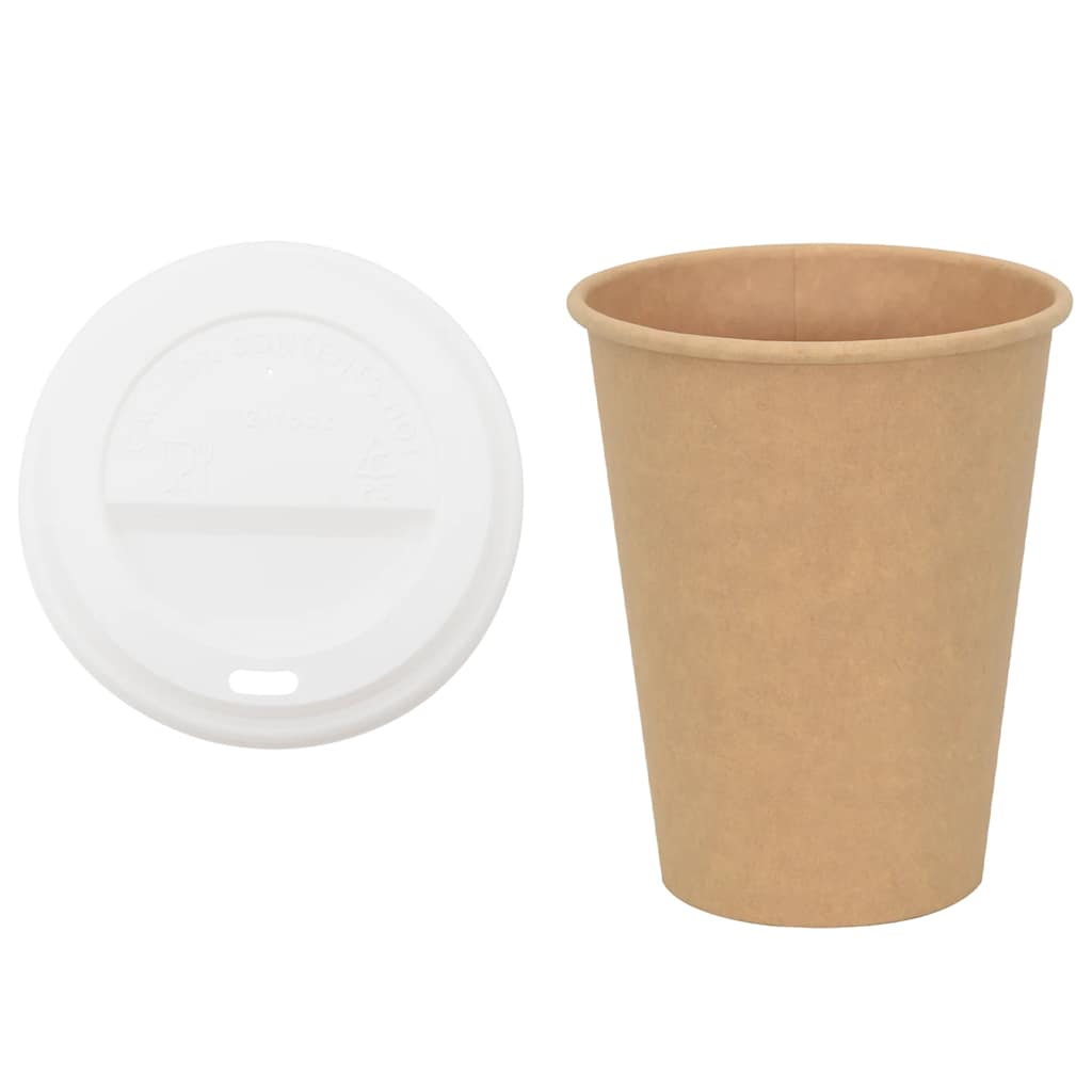 Tazze da CaffÃƒÂ¨ in Carta con Coperchi 1000 pz 12oz 300 ml