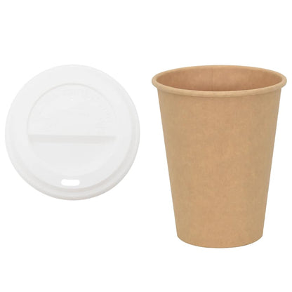 Tazze da CaffÃƒÂ¨ in Carta con Coperchi 1000 pz 12oz 300 ml