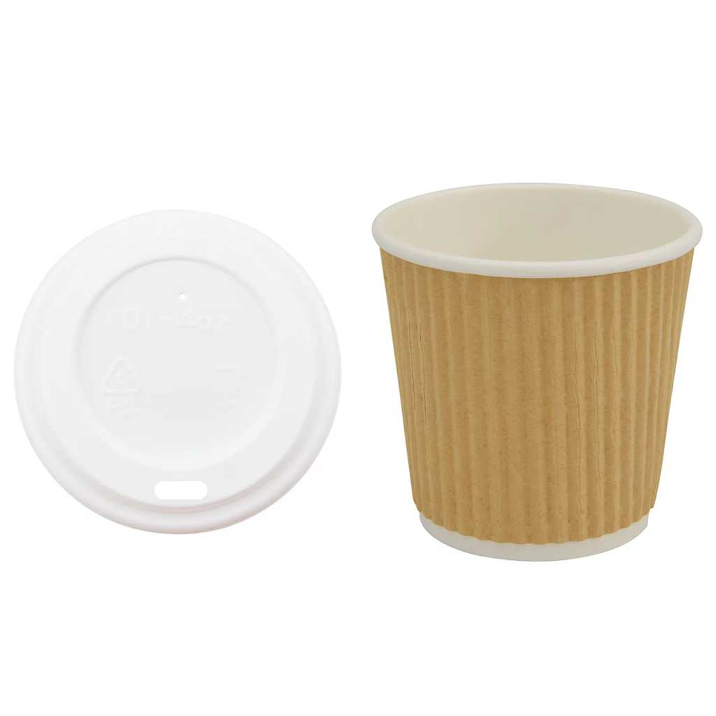 Tazze da CaffÃƒÂ¨ in Carta con Coperchi 1000 pz 4oz 100 ml