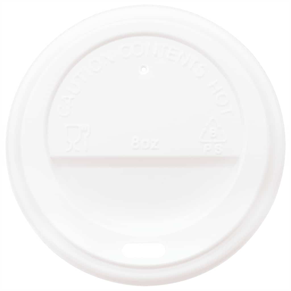 Tazze da CaffÃ¨ in Carta con Coperchi 1000 pz 8oz 200 ml
