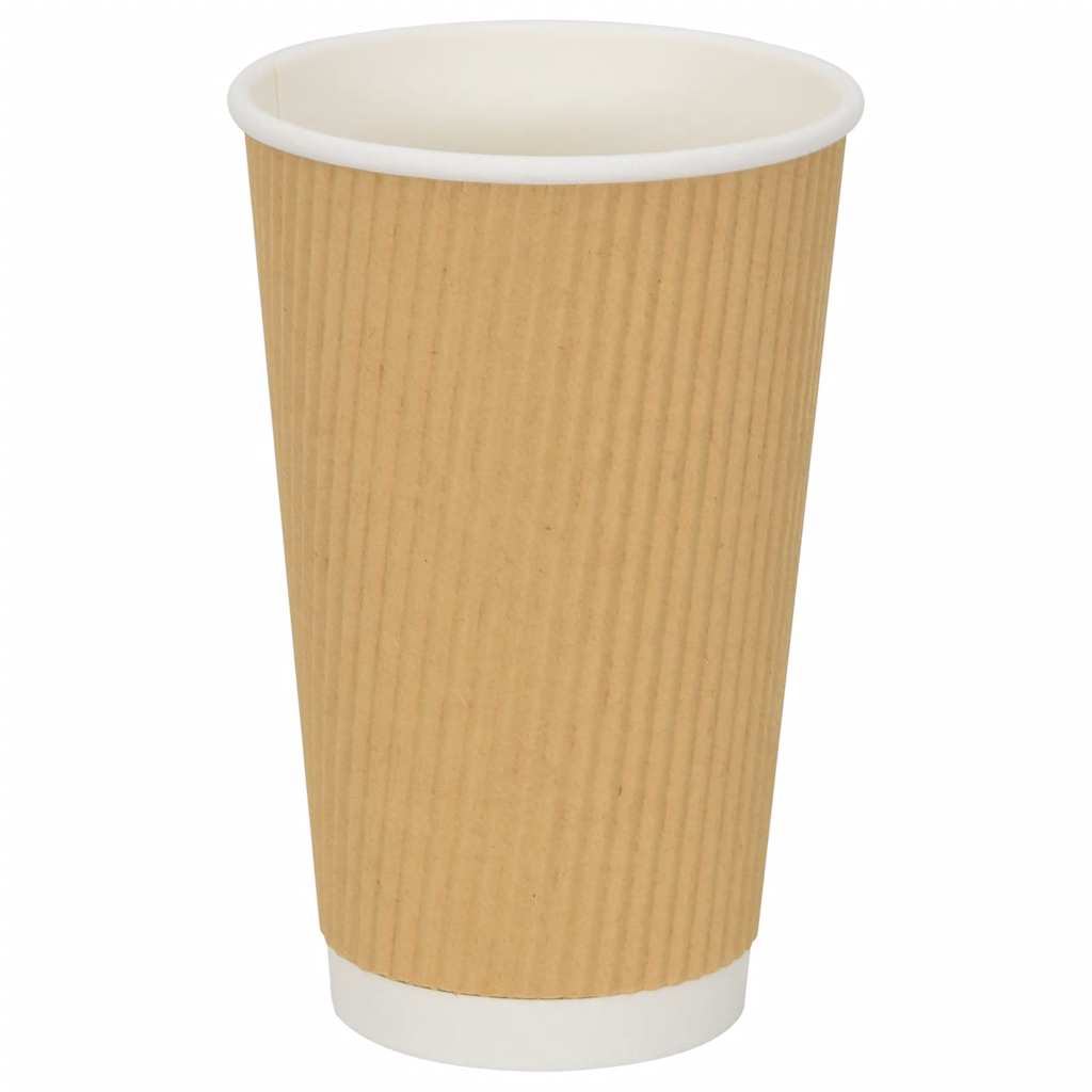 Tazze da CaffÃƒÂ¨ in Carta con Coperchi 1000 pz 16oz 400 ml