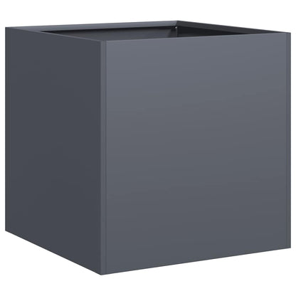 Fioriera Antracite 40x40x40 cm in Acciaio Laminato a Freddo