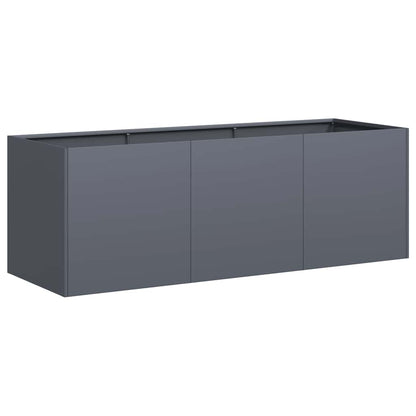 Fioriera Antracite 120x40x40 cm in Acciaio Laminato a Freddo