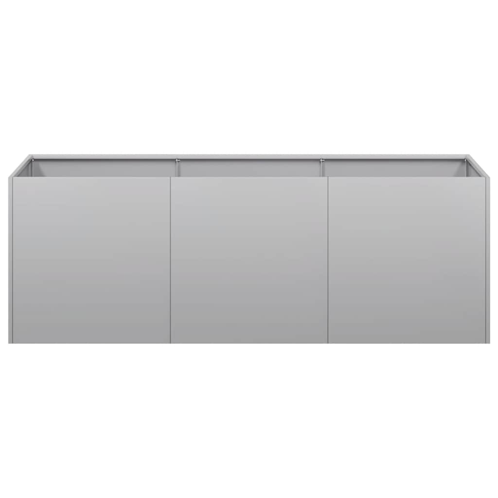 Fioriera 120x40x40 cm in Acciaio Zincato