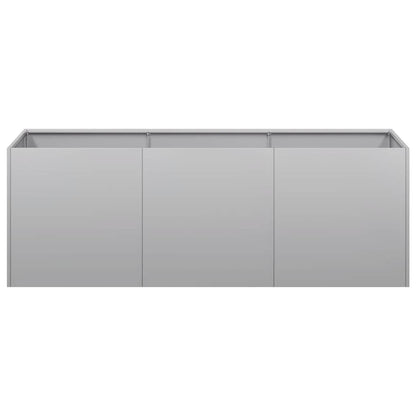 Fioriera 120x40x40 cm in Acciaio Zincato