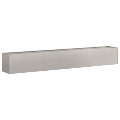 Fioriera Arrugginita 280x40x40 cm in Acciaio Corten