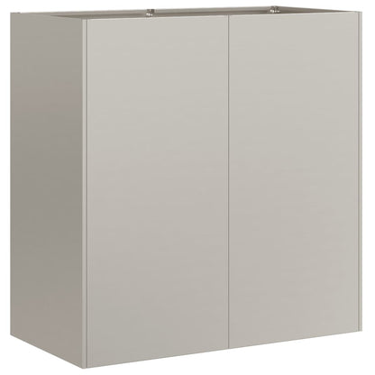 Fioriera Arrugginita 80x40x80 cm in Acciaio Corten
