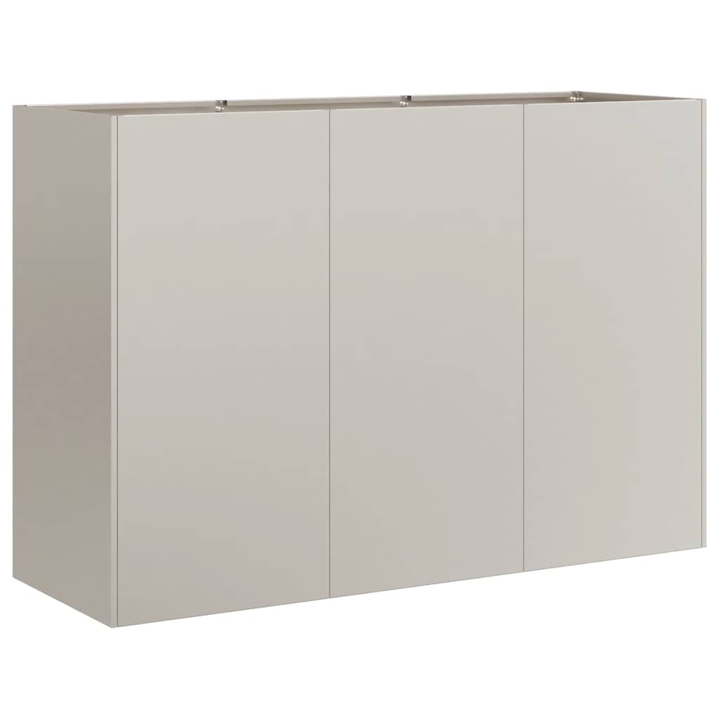 Fioriera Arrugginita 120x40x80 cm in Acciaio Corten