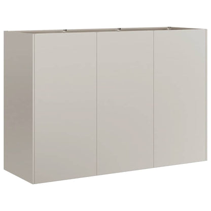 Fioriera Arrugginita 120x40x80 cm in Acciaio Corten