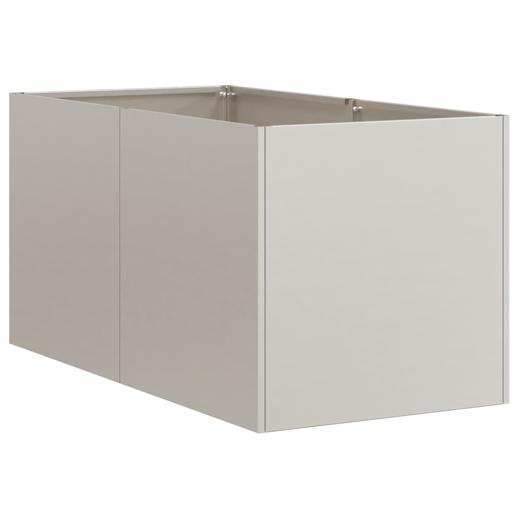 Fioriera Arrugginita 40x80x40 cm in Acciaio Corten