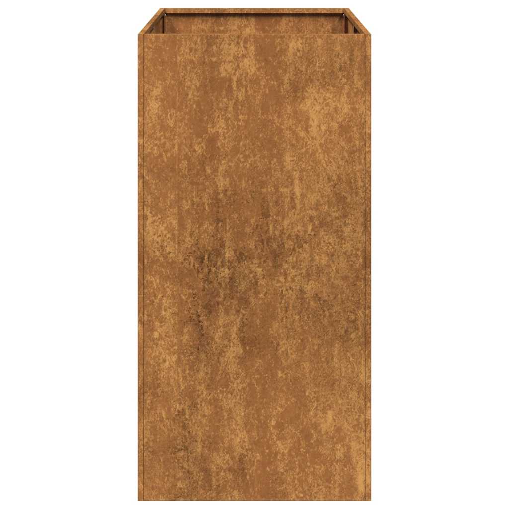 Fioriera Arrugginita 40x80x80 cm in Acciaio Corten