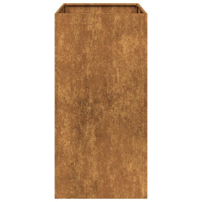 Fioriera Arrugginita 40x80x80 cm in Acciaio Corten