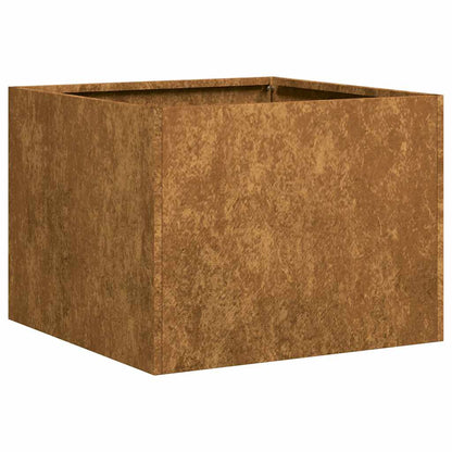 Fioriera Arrugginita 40x40x30 cm in Acciaio Corten