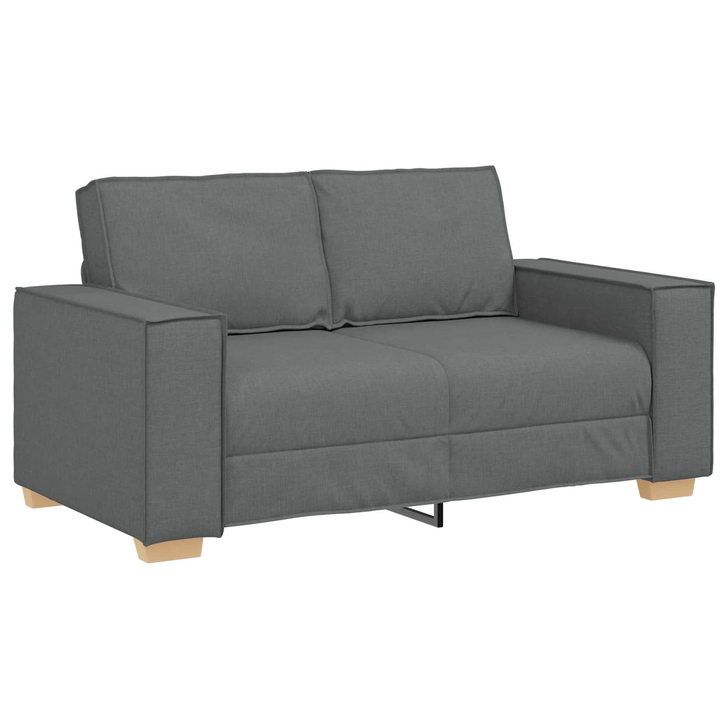 Divano 3 pcs Grigio scuro 220 x 80 x 84 cm Tessuto misto lino