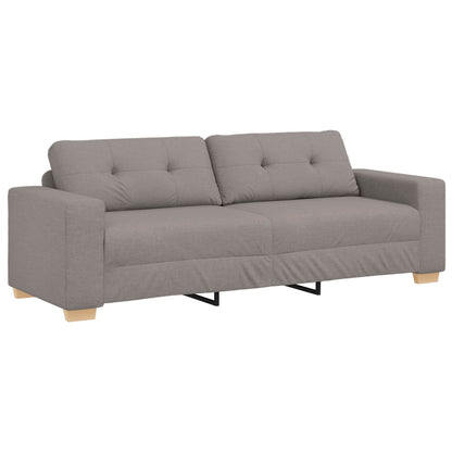 Divano 3 pcs Talpa 221 x 80 x 80 cm Tessuto misto lino