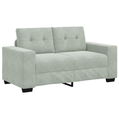 Set di divani 3 pcs Grigio chiaro 221 x 80 x 80 cm Velluto