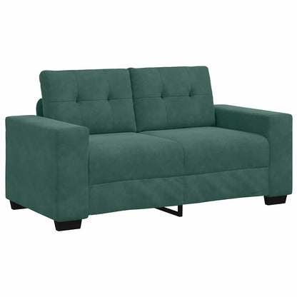 Set di divani 3 pcs Verde Scuro 221 x 80 x 80 cm Velluto