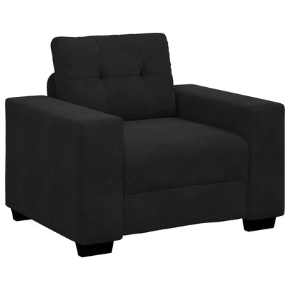 Set di divani 3 pcs Nero 221 x 80 x 80 cm Velluto