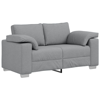 Divano 3 pcs Grigio chiaro 219 x 80 x 82 cm Tessuto misto lino