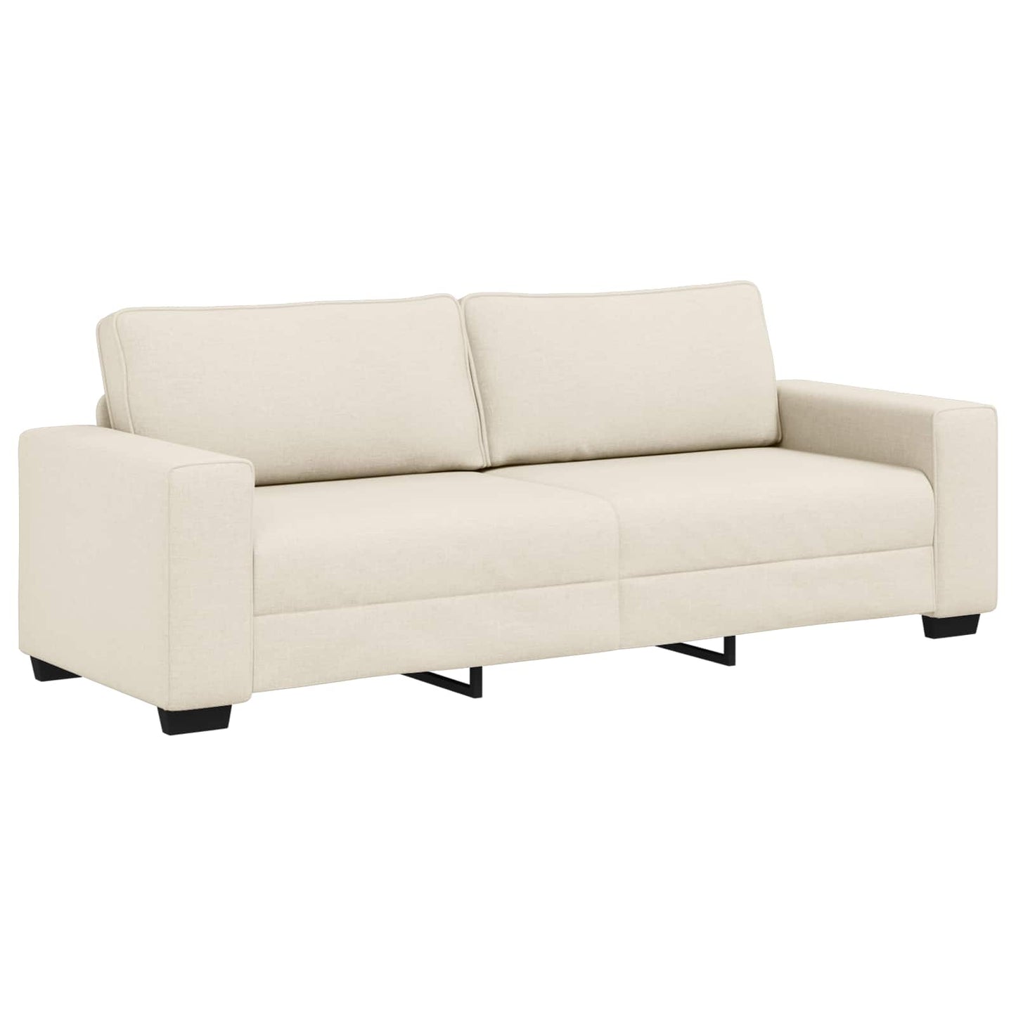 Divano 2 pcs Beige 221 x 80 x 82 cm Tessuto misto lino