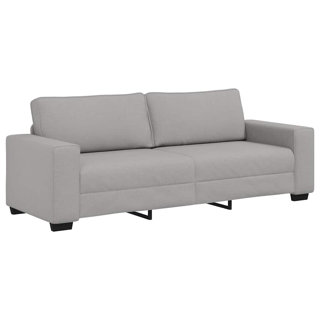 Set di Divani 2 pz con Cuscini Grigio Nuvola in Tessuto