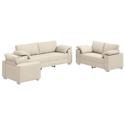 Divano 2 pcs Marrone 219 x 80 x 82 cm Tessuto