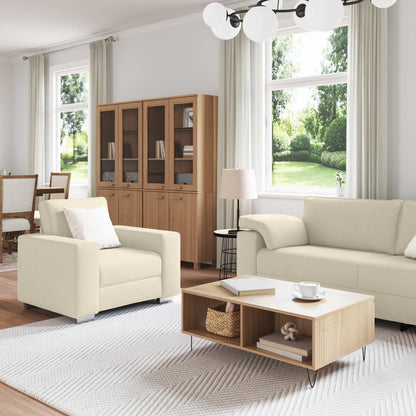 Divano 2 pcs Grigio Nuvola 219 x 80 x 82 cm Tessuto