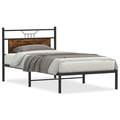 Giroletto senza Materasso Rovere Fumo 107x203 cm in Truciolato