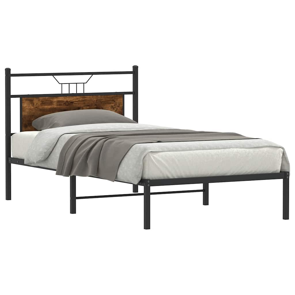 Giroletto senza Materasso Rovere Fumo 107x203 cm in Truciolato