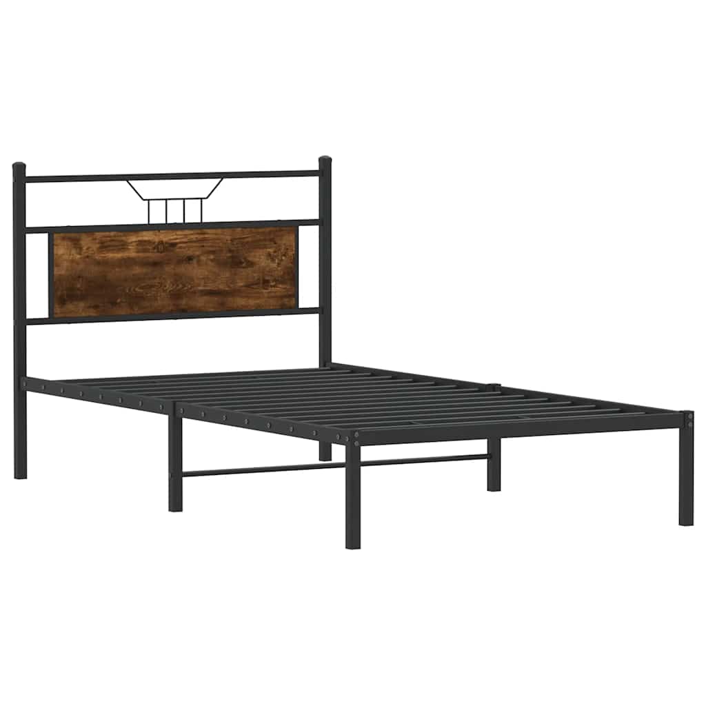 Giroletto senza Materasso Rovere Fumo 107x203 cm in Truciolato