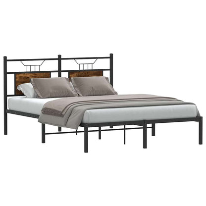 Giroletto senza Materasso Rovere Fumo 137x190 cm in Truciolato