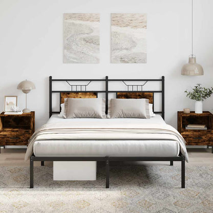 Giroletto senza Materasso Rovere Fumo 137x190 cm in Truciolato