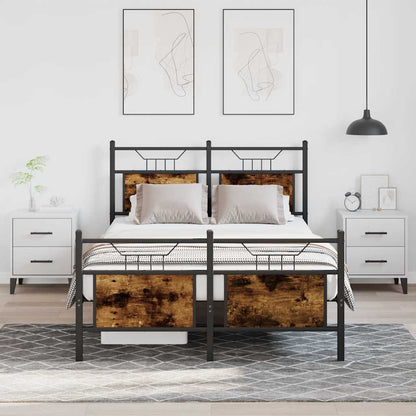 Giroletto senza Materasso Rovere Fumo 120x190 cm in Truciolato