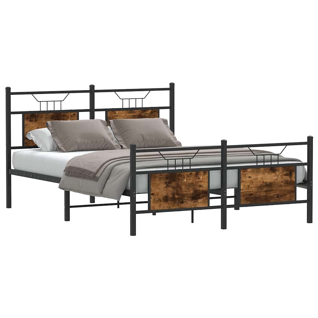 Giroletto senza Materasso Rovere Fumo 137x190 cm in Truciolato
