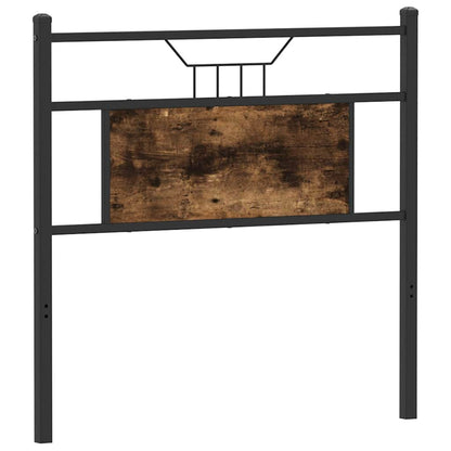 Testiera di Ricambio Rovere Fumo 75 cm in Legno Multistrato e Acciaio