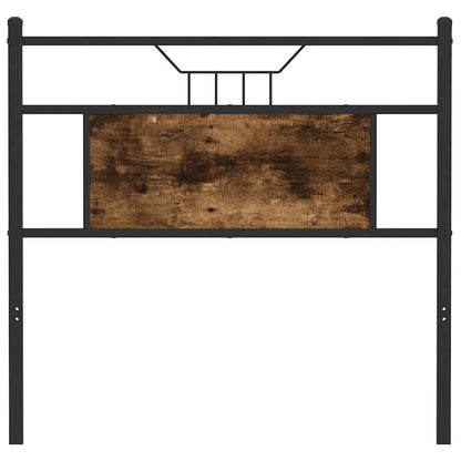 Testiera di Ricambio Rovere Fumo 75 cm in Legno Multistrato e Acciaio