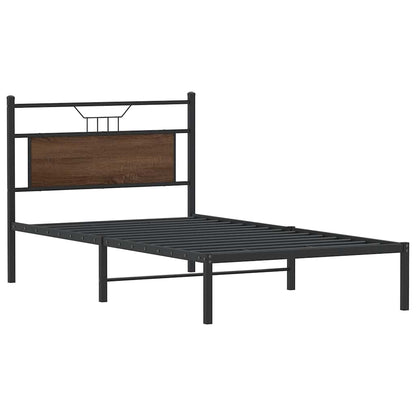 Giroletto senza Materasso Rovere Marrone 107x203 cm Truciolato
