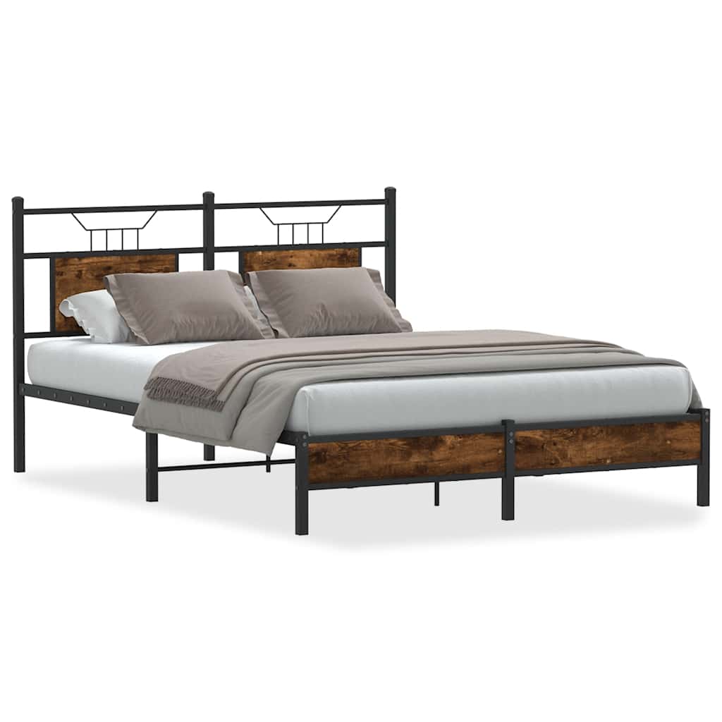 Giroletto senza Materasso Rovere Fumo 137x190 cm in Truciolato