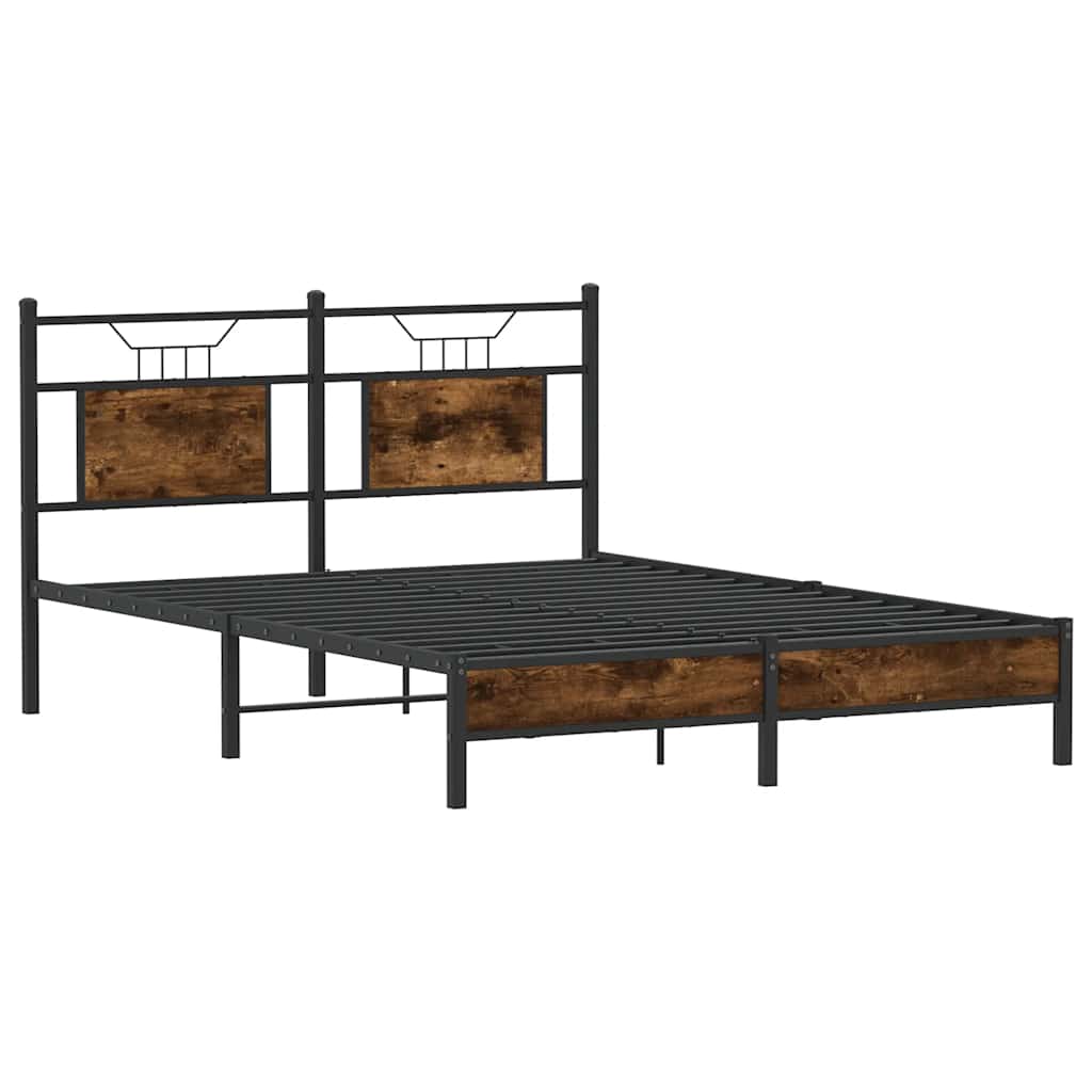 Giroletto senza Materasso Rovere Fumo 137x190 cm in Truciolato