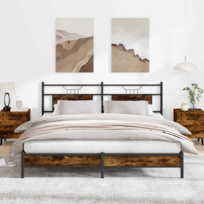 Giroletto senza Materasso Rovere Fumo 160x200 cm in Truciolato